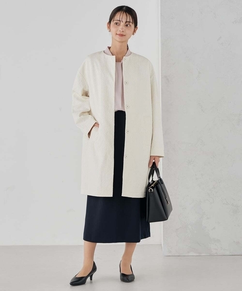 a.v.v（アーヴェヴェ）の「【洗える】ボウタイ風ブラウス（シャツ/ブラウス・レディース・ライトピンク/ブラック/ホワイト・36/38/40）」の17枚目の写真