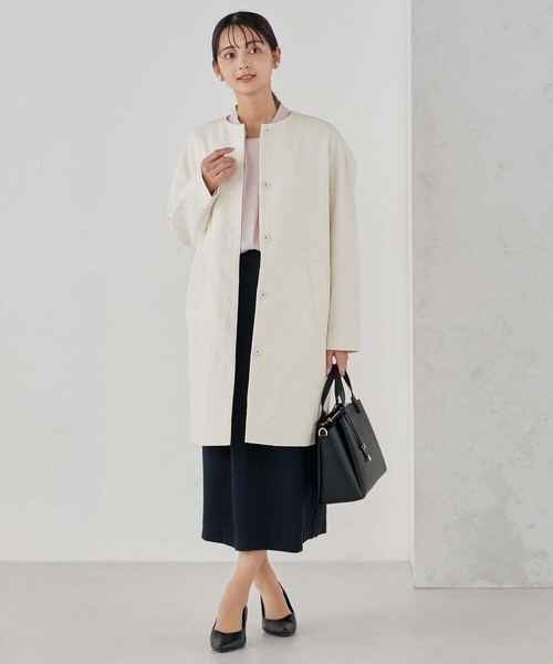 a.v.v（アーヴェヴェ）の「【洗える】ボウタイ風ブラウス（シャツ/ブラウス・レディース・ライトピンク/ブラック/ホワイト・36/38/40）」の18枚目の写真