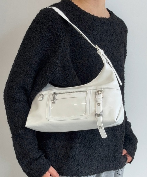 AUREN(オーレン)の「【ユニセックス】パネルポケットワンショルダー 軽量/通勤・通学(ショルダーバッグ・メンズ・ブラック/ブラック系その他/レッド系その他/レッド/ホワイト系その他/ホワイト・FREE)」の20枚目の写真