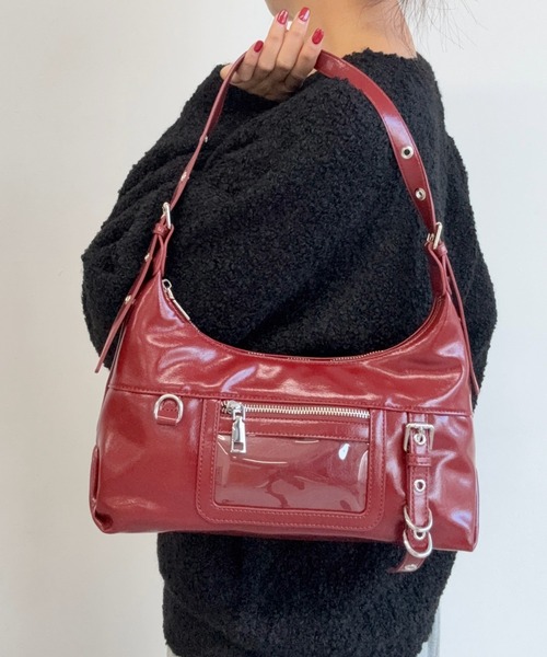 AUREN(オーレン)の「【ユニセックス】パネルポケットワンショルダー 軽量/通勤・通学(ショルダーバッグ・メンズ・ブラック/ブラック系その他/レッド系その他/レッド/ホワイト系その他/ホワイト・FREE)」の19枚目の写真