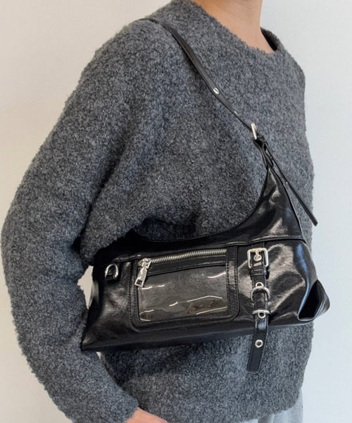 AUREN(オーレン)の「【ユニセックス】パネルポケットワンショルダー 軽量/通勤・通学(ショルダーバッグ・メンズ・ブラック/ブラック系その他/レッド系その他/レッド/ホワイト系その他/ホワイト・FREE)」の10枚目の写真