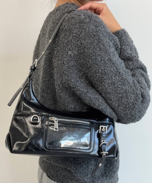 AUREN(オーレン)の「【ユニセックス】パネルポケットワンショルダー 軽量/通勤・通学(ショルダーバッグ・メンズ・ブラック/ブラック系その他/レッド系その他/レッド/ホワイト系その他/ホワイト・FREE)」の11枚目の写真