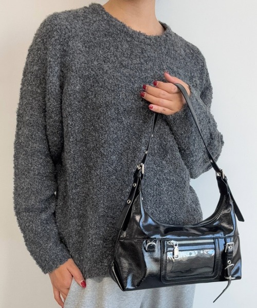 AUREN(オーレン)の「【ユニセックス】パネルポケットワンショルダー 軽量/通勤・通学(ショルダーバッグ・メンズ・ブラック/ブラック系その他/レッド系その他/レッド/ホワイト系その他/ホワイト・FREE)」の12枚目の写真