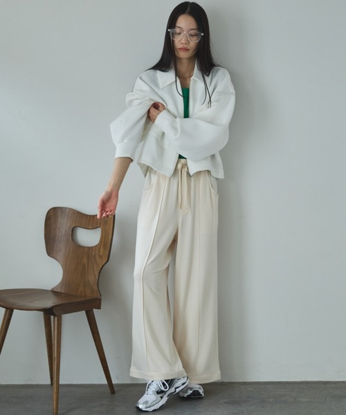 DOUX ARCHIVES モチモチシリーズ/ボンディングクロップド ブルゾン セール】【EC限定】モチモチシリーズ/ボンディングクロップドブルゾン