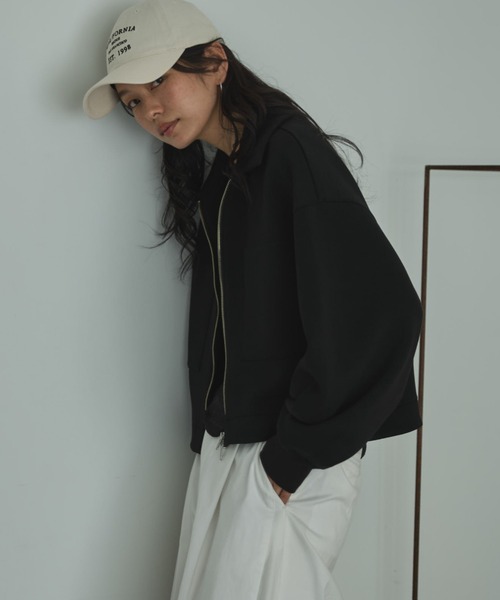 EC限定】モチモチシリーズ/ボンディングクロップドブルゾン（ブルゾン