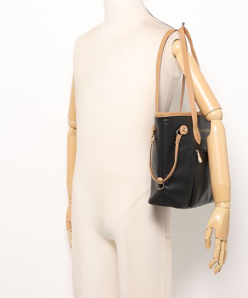 florist（フローリスト）の「レザータッチバイカラートートバッグ/ビジネスバッグ/オフィスバッグ（ビジネスバッグ・レディース・モカ/ホワイト/ブラック・FREE）」の11枚目の写真