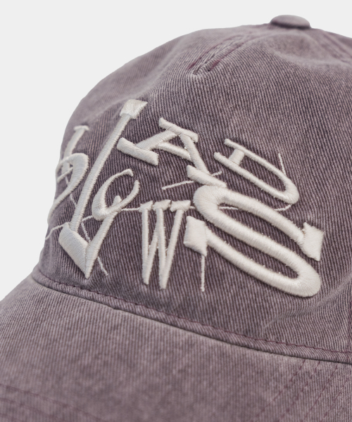SLOWACID（スローアシッド）の「VTG ウォッシュドコードボールキャップ [パープル]（キャップ・レディース・その他・FREE）」の2枚目の写真
