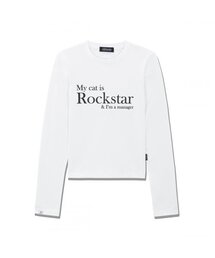 My cat is Rockstar L/S (CROP VER.) (White)