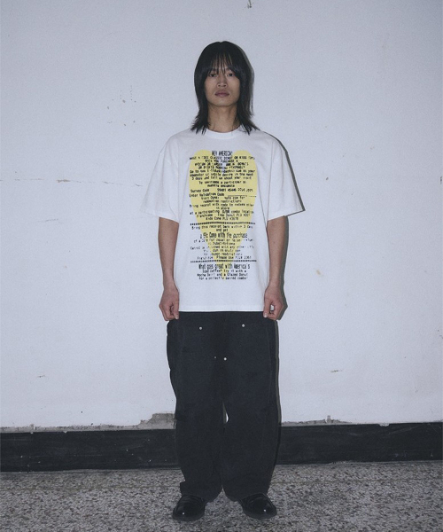UNTITLED SEOUL(アンタイトル ソウル)の「アンタイトル ハートロゴ ピグメントウォッシュ 半袖 オフホワイト(Tシャツ/カットソー・メンズ・その他・MEDIUM/LARGE/X-LARGE)」の2枚目の写真