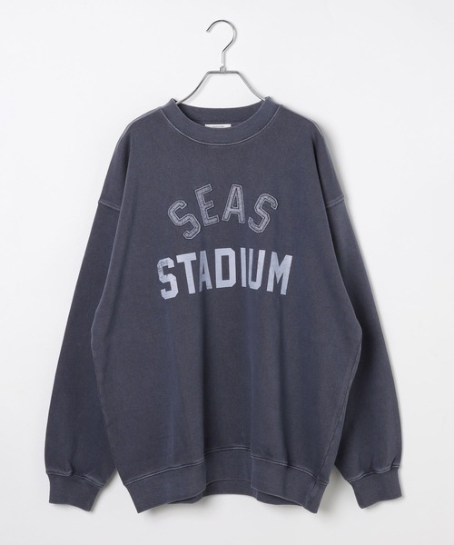 BAYFLOW(ベイフロー)の「ワッペンスウェットプルオーバー(スウェット・メンズ・ネイビー/オフホワイト・LARGE/MEDIUM)」の13枚目の写真