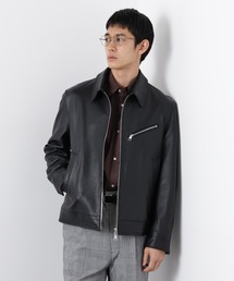 NANO universe | ラムナッパレザーライダースジャケット(ライダースジャケット)