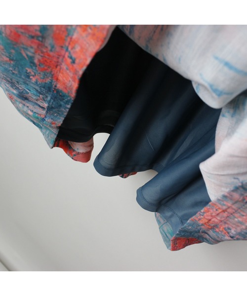 maarook（マルーク）の「アブストラクトハンカチーフスリーブワンピース（ワンピース・キッズ・グリーン・140cm/150cm/160cm）」の8枚目の写真