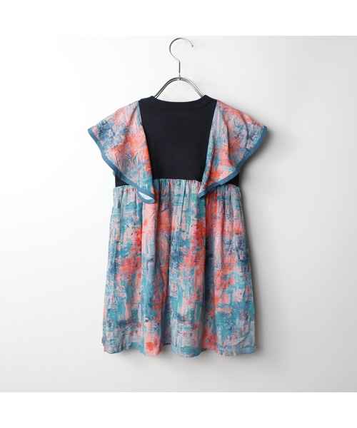 maarook（マルーク）の「アブストラクトハンカチーフスリーブワンピース（ワンピース・キッズ・グリーン・140cm/150cm/160cm）」の9枚目の写真