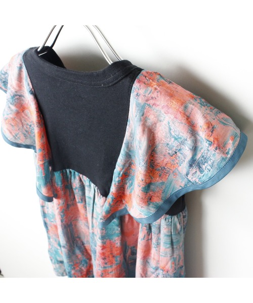 maarook（マルーク）の「アブストラクトハンカチーフスリーブワンピース（ワンピース・キッズ・グリーン・140cm/150cm/160cm）」の10枚目の写真