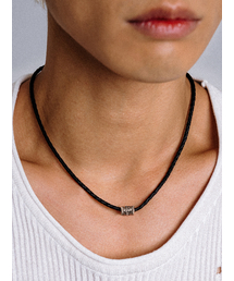 SCALETTOBLACK（スカーレットブラック）の「URM006 Black Pipe Pendant Leather Necklace（ネックレス）」