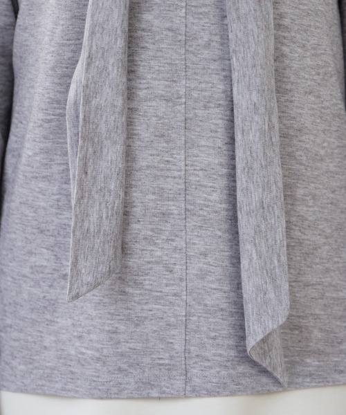 Bou Jeloud（ブージュルード）の「前後２ＷＡＹリボンタイカットソー（Tシャツ/カットソー・レディース・オフホワイト/グレー/ブラック/ネイビー・FREE）」の19枚目の写真