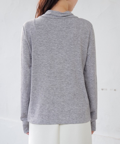 Bou Jeloud（ブージュルード）の「前後２ＷＡＹリボンタイカットソー（Tシャツ/カットソー・レディース・オフホワイト/グレー/ブラック/ネイビー・FREE）」の20枚目の写真