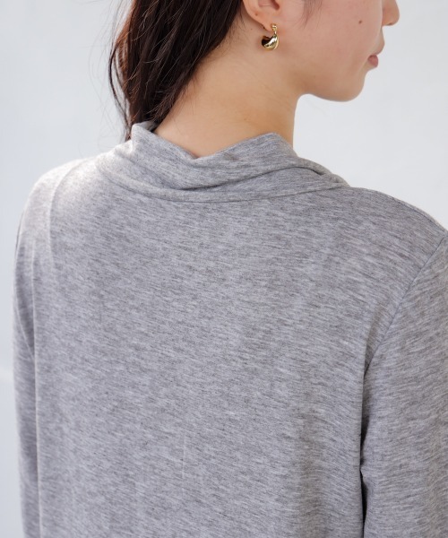 Bou Jeloud（ブージュルード）の「前後２ＷＡＹリボンタイカットソー（Tシャツ/カットソー・レディース・オフホワイト/グレー/ブラック/ネイビー・FREE）」の21枚目の写真