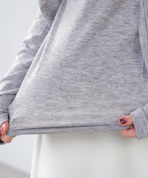 Bou Jeloud（ブージュルード）の「前後２ＷＡＹリボンタイカットソー（Tシャツ/カットソー・レディース・オフホワイト/グレー/ブラック/ネイビー・FREE）」の22枚目の写真