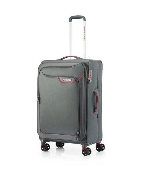 AMERICAN TOURISTER(アメリカンツーリスター)の「アメリカンツーリスター APPLITE 4 ECO スピナー71/27 エキスパンダーTSA グレー/レッド(スーツケース/キャリーバッグ・メンズ・グレー系その他・L)」の1枚目の写真