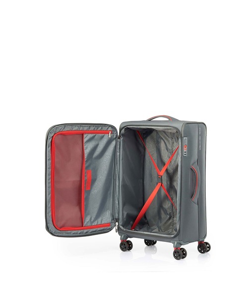 AMERICAN TOURISTER(アメリカンツーリスター)の「アメリカンツーリスター APPLITE 4 ECO スピナー71/27 エキスパンダーTSA グレー/レッド(スーツケース/キャリーバッグ・メンズ・グレー系その他・L)」の6枚目の写真