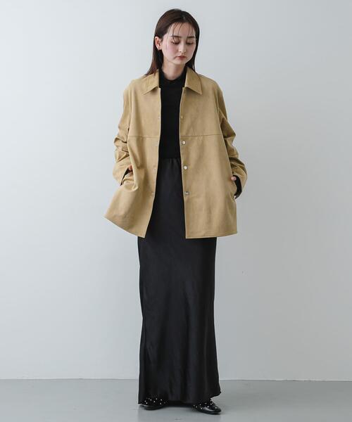 SENSE OF PLACE by URBAN RESEARCH(センスオブプレイスバイアーバンリサーチ)の「FSステンカラージャケット(その他アウター・レディース・ベージュ/ブラウン・ONE)」の5枚目の写真