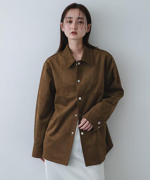 SENSE OF PLACE by URBAN RESEARCH(センスオブプレイスバイアーバンリサーチ)の「FSステンカラージャケット(その他アウター・レディース・ベージュ/ブラウン・ONE)」の10枚目の写真