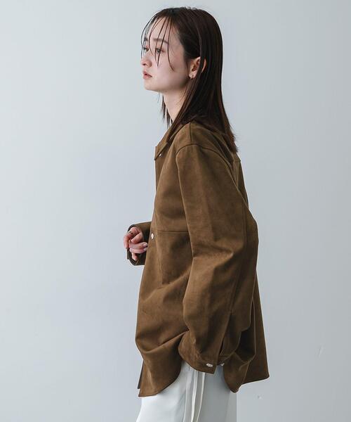 SENSE OF PLACE by URBAN RESEARCH(センスオブプレイスバイアーバンリサーチ)の「FSステンカラージャケット(その他アウター・レディース・ベージュ/ブラウン・ONE)」の11枚目の写真