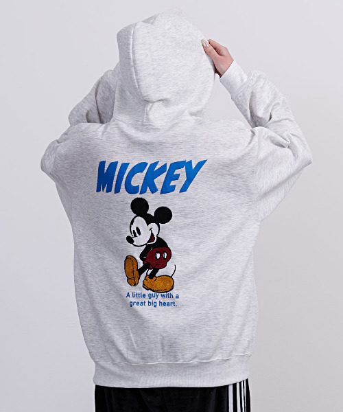DISNEY/ディズニー』ミッキー長袖ジップパーカー（パーカー）｜Disney