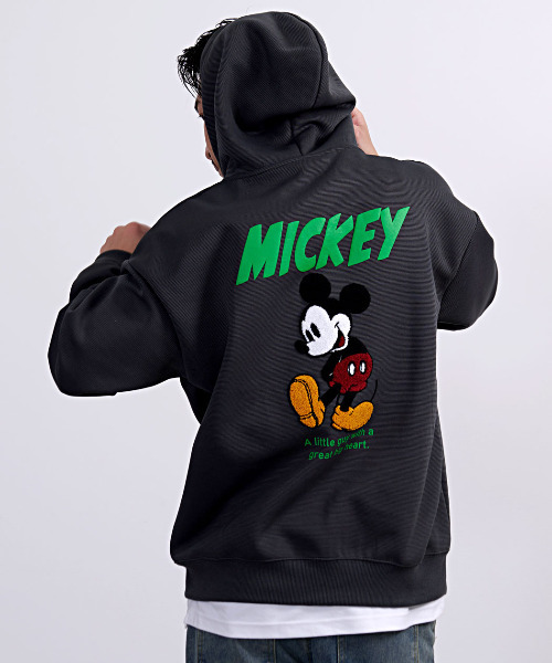 DISNEY/ディズニー』ミッキー長袖ジップパーカー（パーカー）｜Disney