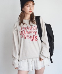 アソートロゴ刺繍ロンT