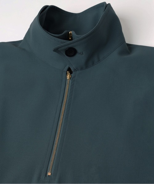 CULLNI（クルニ）の「Relax Dry Stretch Half Zip Layerd Collar Pullover（Tシャツ/カットソー・メンズ・チャコール/アッシュブラウン/ブルーグリーン/ブラック・2/1/0）」の11枚目の写真