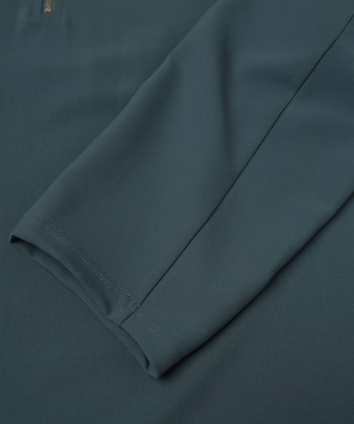 CULLNI（クルニ）の「Relax Dry Stretch Half Zip Layerd Collar Pullover（Tシャツ/カットソー・メンズ・チャコール/アッシュブラウン/ブルーグリーン/ブラック・2/1/0）」の13枚目の写真