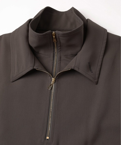 CULLNI（クルニ）の「Relax Dry Stretch Half Zip Layerd Collar Pullover（Tシャツ/カットソー・メンズ・チャコール/アッシュブラウン/ブルーグリーン/ブラック・2/1/0）」の18枚目の写真