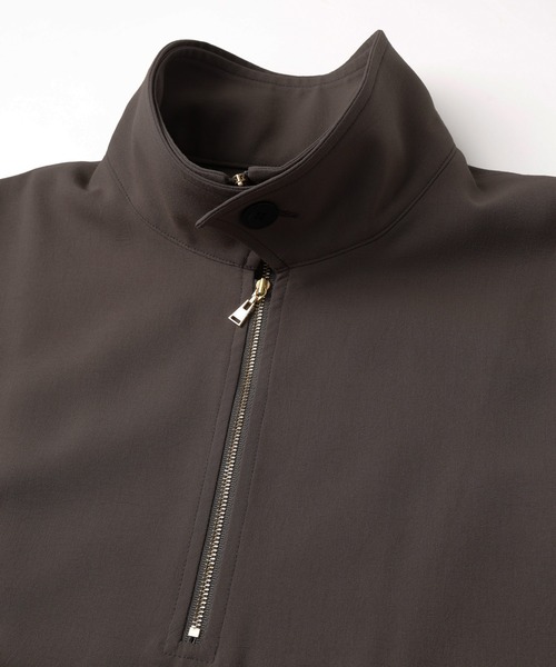CULLNI（クルニ）の「Relax Dry Stretch Half Zip Layerd Collar Pullover（Tシャツ/カットソー・メンズ・チャコール/アッシュブラウン/ブルーグリーン/ブラック・2/1/0）」の19枚目の写真