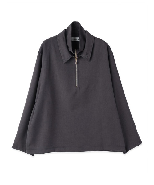 CULLNI（クルニ）の「Relax Dry Stretch Half Zip Layerd Collar Pullover（Tシャツ/カットソー・メンズ・チャコール/アッシュブラウン/ブルーグリーン/ブラック・2/1/0）」の22枚目の写真