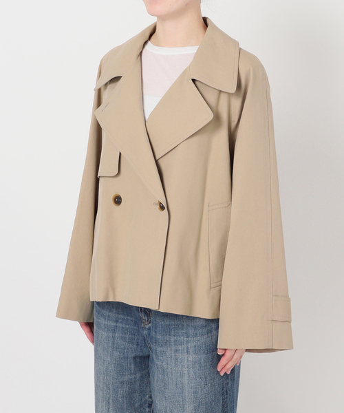 ソフトツイルショートトレンチコート（トレンチコート）｜Spick & Span