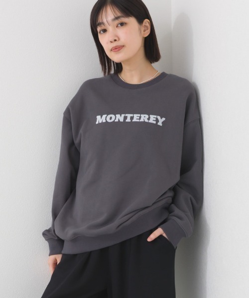OMNES（オムネス）の「テック裏毛オーバーサイズロゴスウェットトップス  MONTEREY UVカット付（スウェット・レディース・ダークグレー/ライトブルー/グレー/ホワイト・FREE）」の4枚目の写真