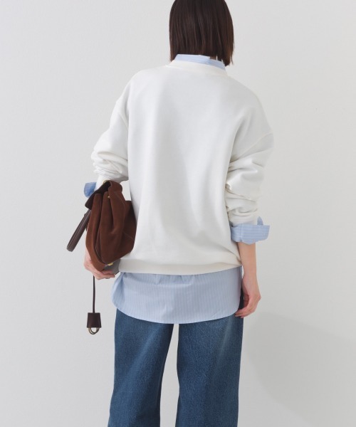 OMNES（オムネス）の「テック裏毛オーバーサイズロゴスウェットトップス  MONTEREY UVカット付（スウェット・レディース・ダークグレー/ライトブルー/グレー/ホワイト・FREE）」の7枚目の写真