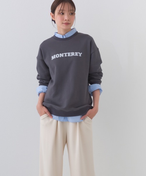 OMNES（オムネス）の「テック裏毛オーバーサイズロゴスウェットトップス  MONTEREY UVカット付（スウェット・レディース・ダークグレー/ライトブルー/グレー/ホワイト・FREE）」の15枚目の写真