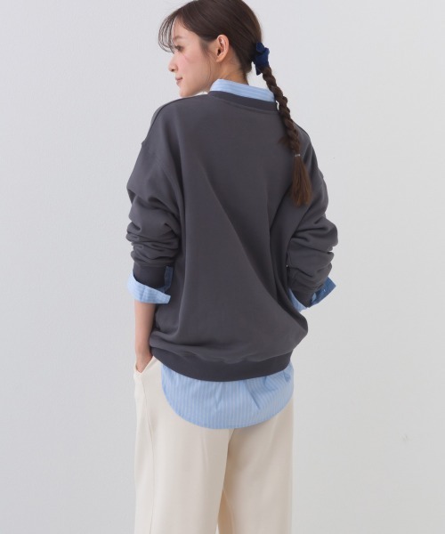 OMNES（オムネス）の「テック裏毛オーバーサイズロゴスウェットトップス  MONTEREY UVカット付（スウェット・レディース・ダークグレー/ライトブルー/グレー/ホワイト・FREE）」の17枚目の写真