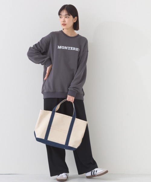 OMNES（オムネス）の「テック裏毛オーバーサイズロゴスウェットトップス  MONTEREY UVカット付（スウェット・レディース・ダークグレー/ライトブルー/グレー/ホワイト・FREE）」の19枚目の写真