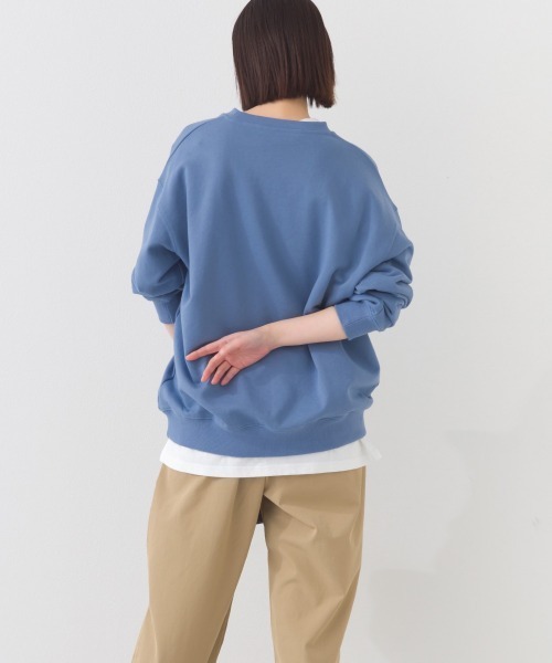 OMNES（オムネス）の「テック裏毛オーバーサイズロゴスウェットトップス  MONTEREY UVカット付（スウェット・レディース・ダークグレー/ライトブルー/グレー/ホワイト・FREE）」の22枚目の写真
