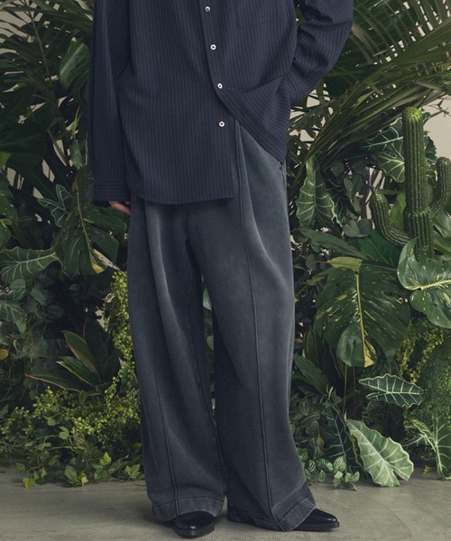 MAISON SPECIAL（メゾンスペシャル）の「《UNISEX》Prime-Wide Fade Sweatpants/プライムワイドフェードスウェットパンツ【MAISON SPECIAL/メゾンスペシャル】■セットアップ対応■（スウェットパンツ・メンズ・ブラック/グレイッシュベージュ/ピンク・0/1/2）」の2枚目の写真