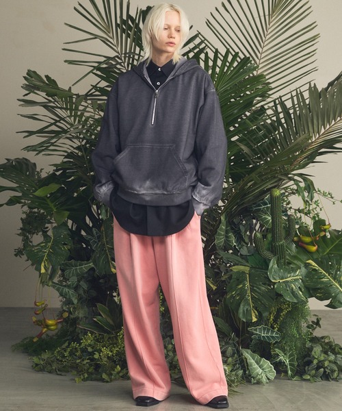 MAISON SPECIAL（メゾンスペシャル）の「《UNISEX》Prime-Wide Fade Sweatpants/プライムワイドフェードスウェットパンツ【MAISON SPECIAL/メゾンスペシャル】■セットアップ対応■（スウェットパンツ・メンズ・ブラック/グレイッシュベージュ/ピンク・0/1/2）」の5枚目の写真