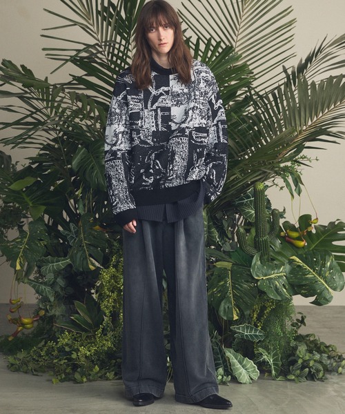 MAISON SPECIAL（メゾンスペシャル）の「《UNISEX》Prime-Wide Fade Sweatpants/プライムワイドフェードスウェットパンツ【MAISON SPECIAL/メゾンスペシャル】■セットアップ対応■（スウェットパンツ・メンズ・ブラック/グレイッシュベージュ/ピンク・0/1/2）」の9枚目の写真