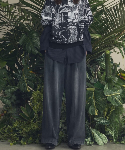 MAISON SPECIAL（メゾンスペシャル）の「《UNISEX》Prime-Wide Fade Sweatpants/プライムワイドフェードスウェットパンツ【MAISON SPECIAL/メゾンスペシャル】■セットアップ対応■（スウェットパンツ・メンズ・ブラック/グレイッシュベージュ/ピンク・0/1/2）」の16枚目の写真