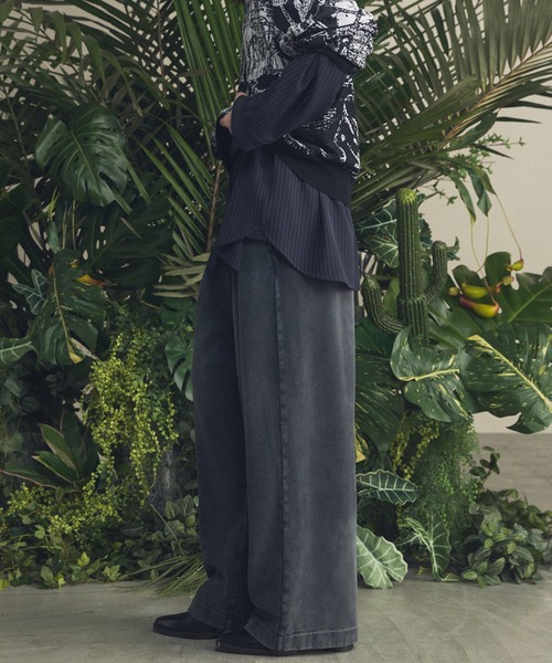 MAISON SPECIAL（メゾンスペシャル）の「《UNISEX》Prime-Wide Fade Sweatpants/プライムワイドフェードスウェットパンツ【MAISON SPECIAL/メゾンスペシャル】■セットアップ対応■（スウェットパンツ・メンズ・ブラック/グレイッシュベージュ/ピンク・0/1/2）」の17枚目の写真