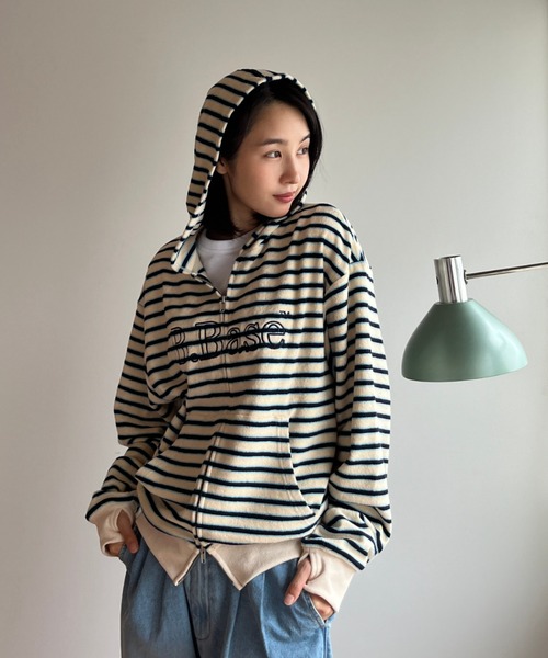 BROKEN BASE（ブロークンベース）の「B.Base Border Double-Zip Hoodie 