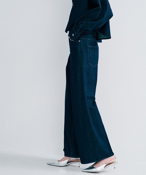 uncrave（アンクレイヴ）の「THE SISTER デニムパンツ upper hights × uncrave（デニムパンツ・レディース・ネイビー系・21/22/23/24/25）」の3枚目の写真